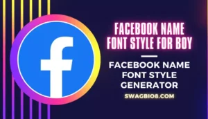 Facebook Name Font Style For Boy