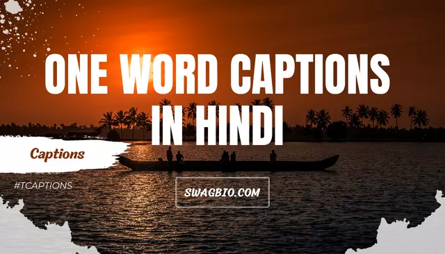 One Word Captions In Hindi