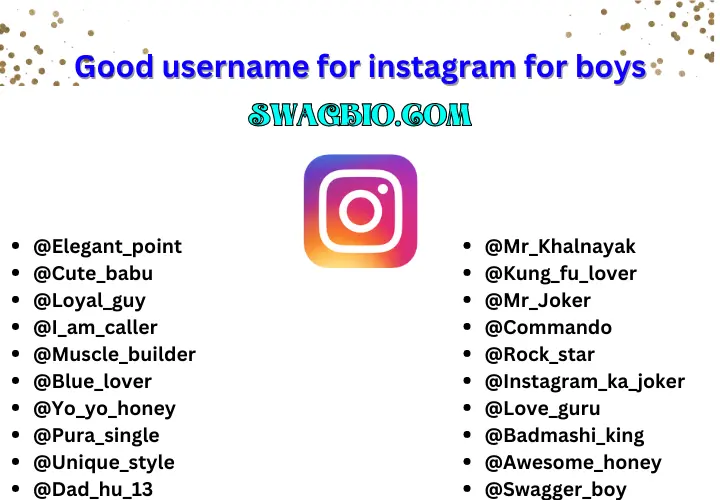 @Elegant_point–Good username for instagram for boys