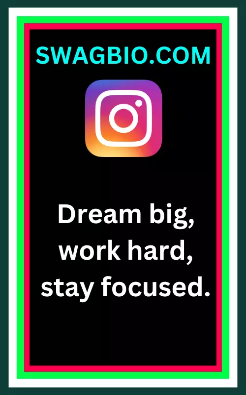 Motivational bio for instagram for girl "Dream chaser with a fearless heart."